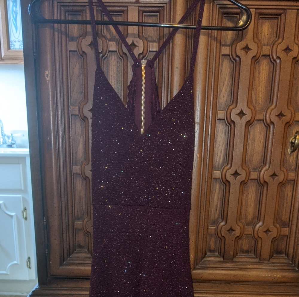 A beautiful purple dress